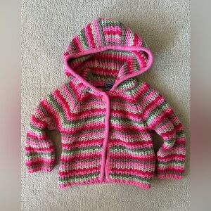 Y2K Pumpkin Patch knit toddler girl cardigan size 2